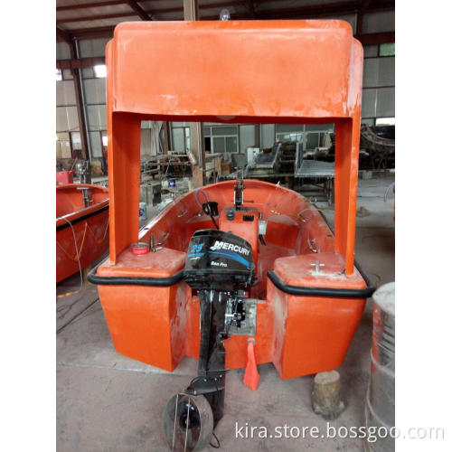 Rescue boat with 25HP Mercury outboard engine